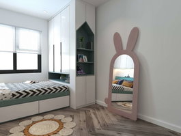 Hanah Home Espejo Cheval Rabbit - Pink